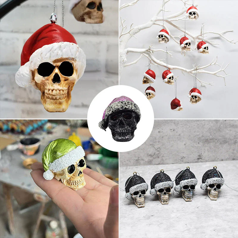 Mini Skeleton with Christmas Hat - Image 10