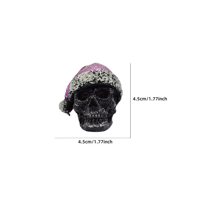 Mini Skeleton with Christmas Hat - Image 11