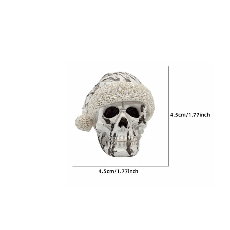 Mini Skeleton with Christmas Hat - Image 12