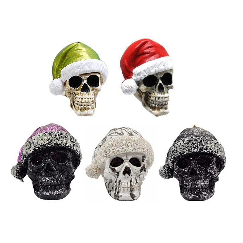 Mini Skeleton with Christmas Hat - Image 13