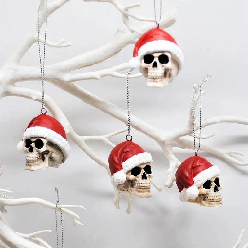 Mini Skeleton with Christmas Hat - Image 4