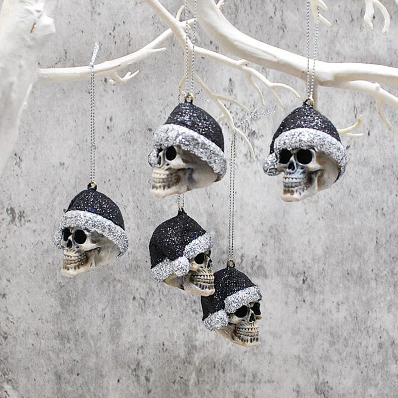 Mini Skeleton with Christmas Hat - Image 5
