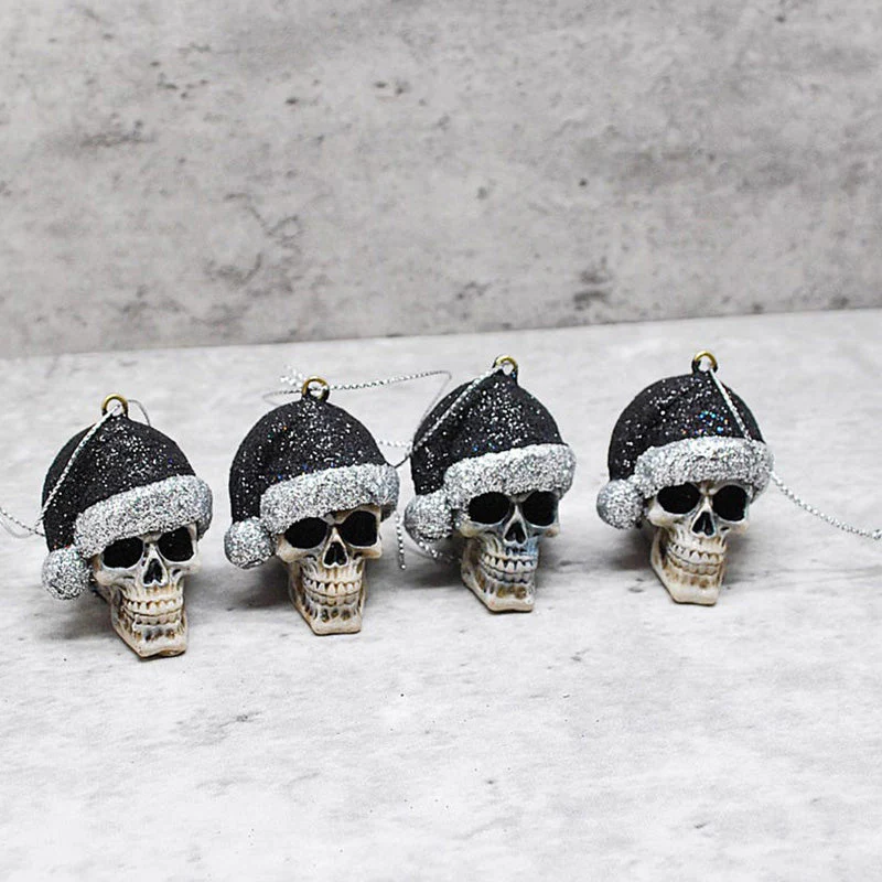 Mini Skeleton with Christmas Hat - Image 6