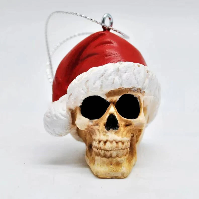 Mini Skeleton with Christmas Hat - Image 7