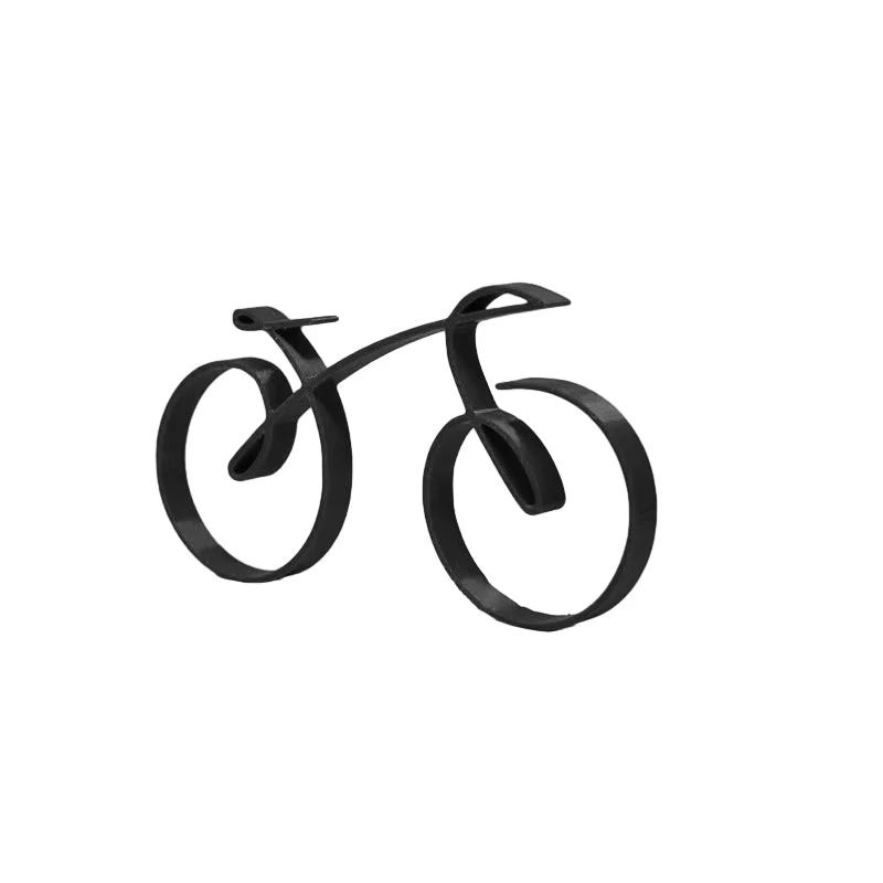 Minimalist Bicycle Sculpture Wireframe Style - Image 13