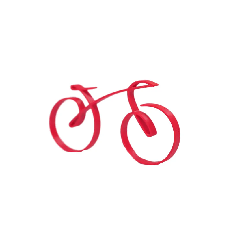 Minimalist Bicycle Sculpture Wireframe Style - Image 14