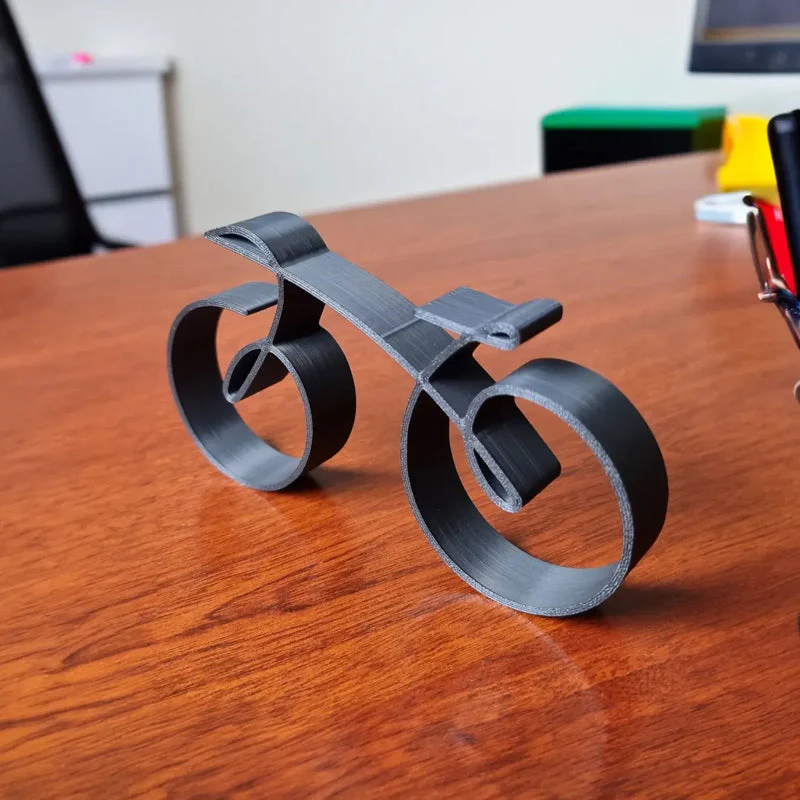 Minimalist Bicycle Sculpture Wireframe Style - Image 6
