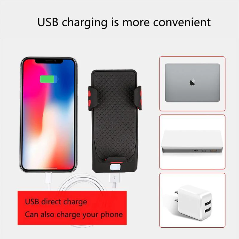 Mobile Phone Bracket with Bicycle Lights - Image 6