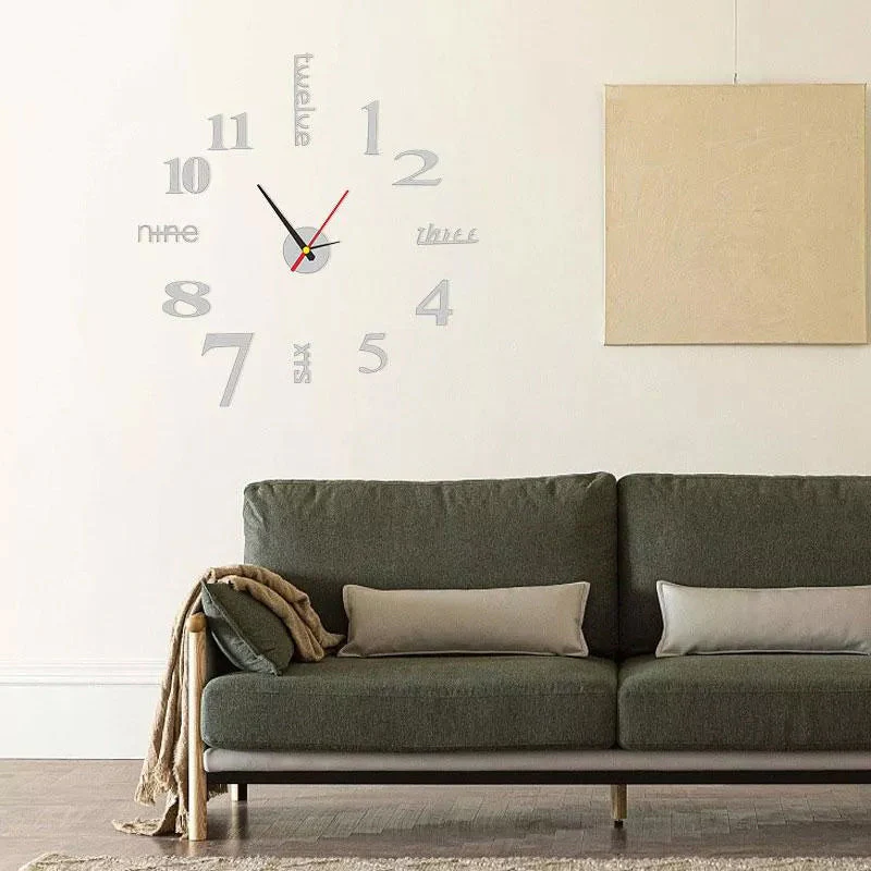 Modern DIY Punch-Free Wall Clock - Image 14