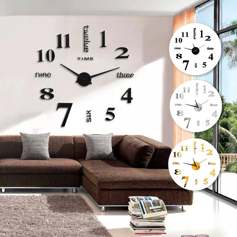 Modern DIY Punch-Free Wall Clock - Image 3