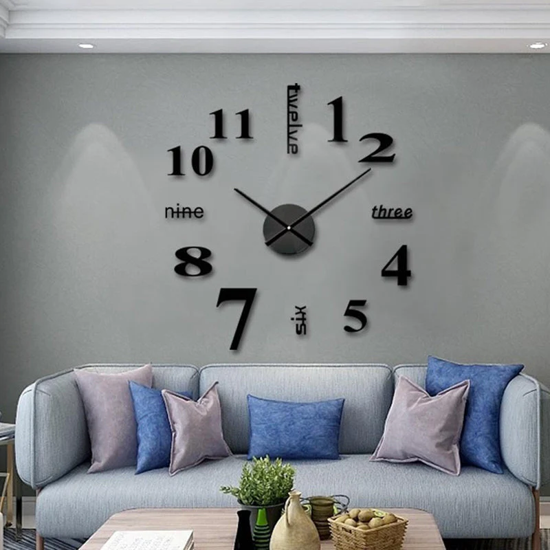 Modern DIY Punch-Free Wall Clock - Image 5