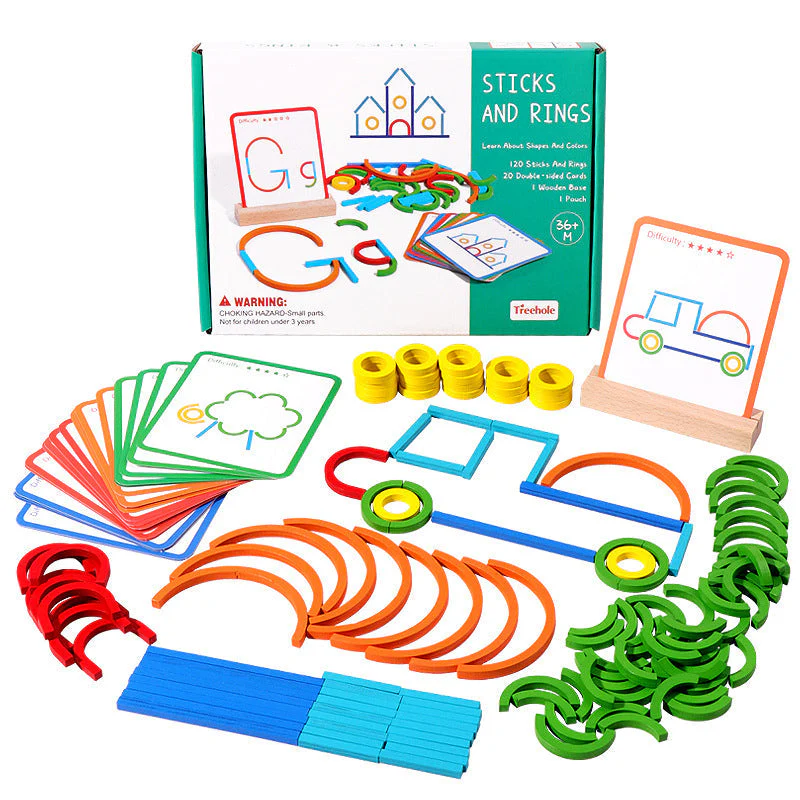 Montessori Children's Puzzle Logic Training Ring Game - Image 10