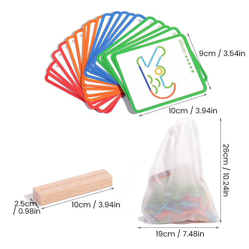 Montessori Children's Puzzle Logic Training Ring Game - Image 12