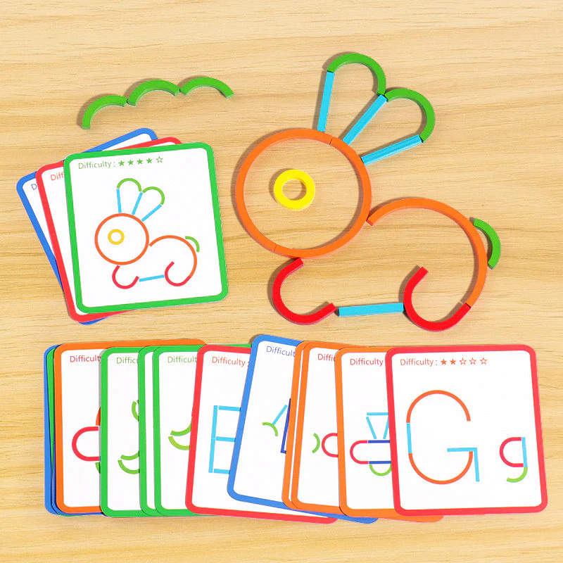 Montessori Children's Puzzle Logic Training Ring Game - Image 5