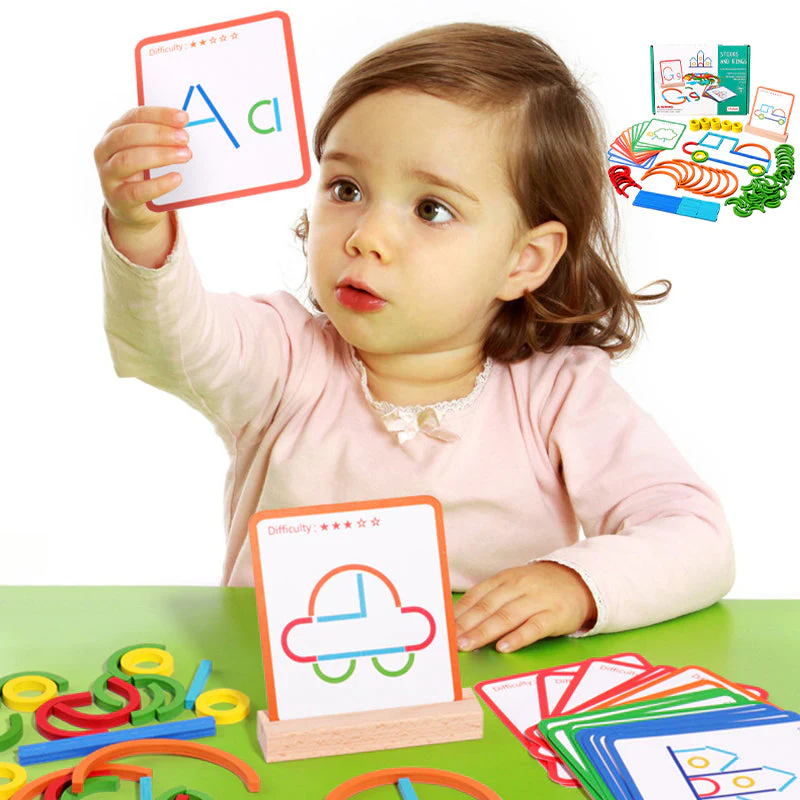 Montessori Children's Puzzle Logic Training Ring Game - Image 9