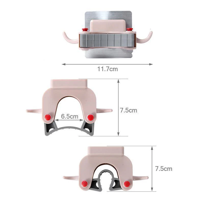 Mop Brush Holder Rack Wall Mount Storage Hook - Image 5