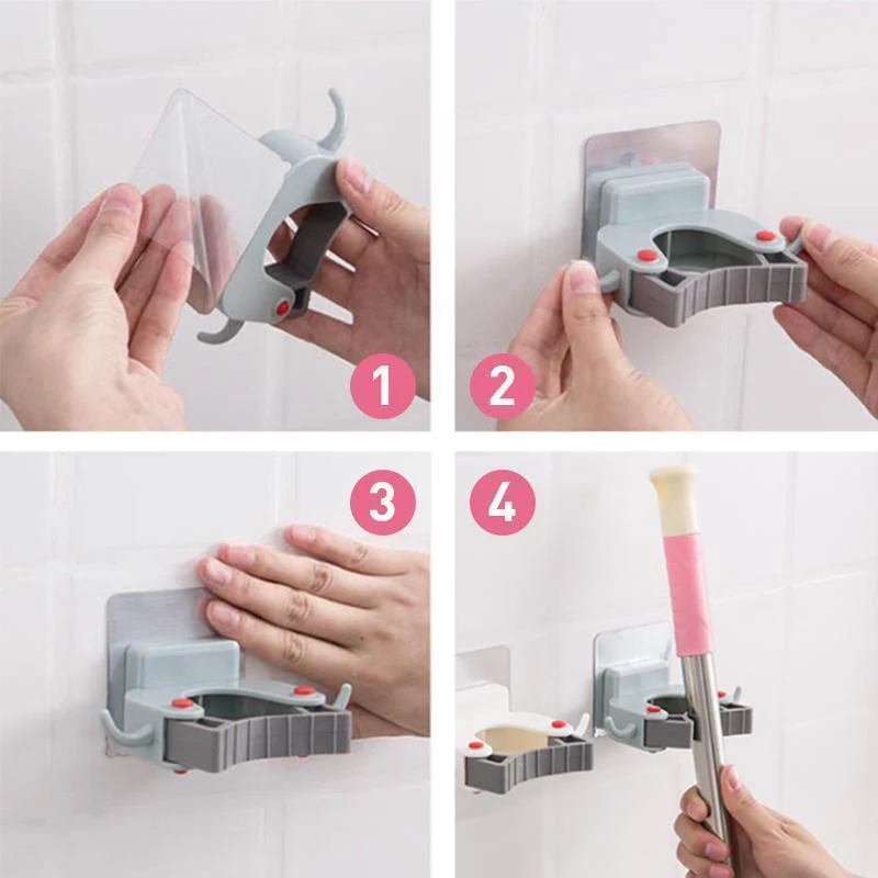 Mop Brush Holder Rack Wall Mount Storage Hook - Image 7
