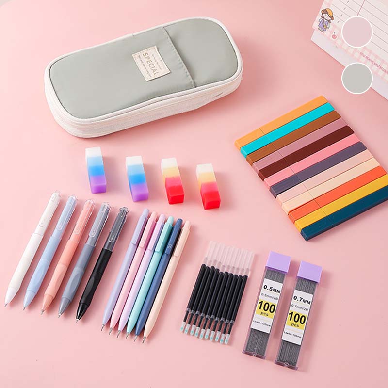 Morandi Large Capacity Stationery Set - Image 15