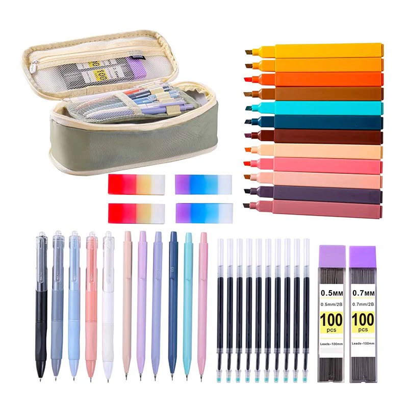 Morandi Large Capacity Stationery Set - Image 19