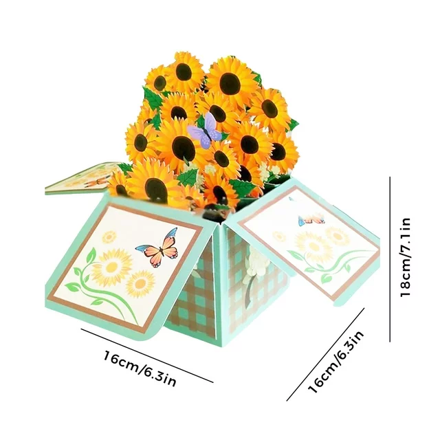 Mother's Day Sale 3D Pop up Flower Bouquet Card - Image 11