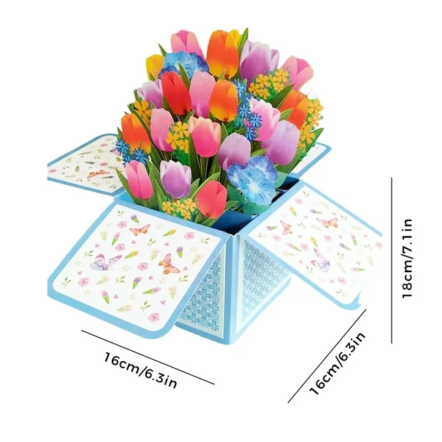Mother's Day Sale 3D Pop up Flower Bouquet Card - Image 13