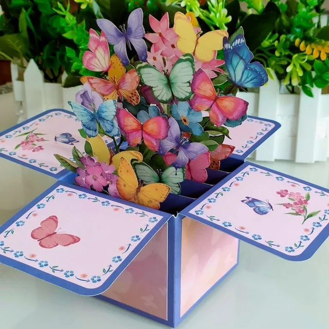 Mother's Day Sale 3D Pop up Flower Bouquet Card - Image 3