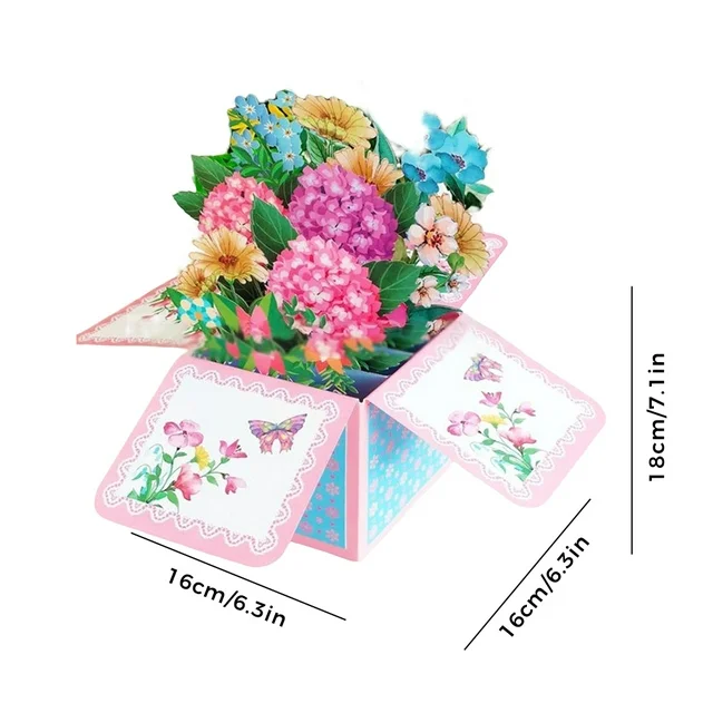 Mother's Day Sale 3D Pop up Flower Bouquet Card - Image 9