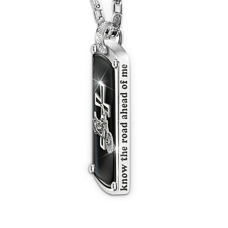 Motorcycle cross pendant necklace - Image 7