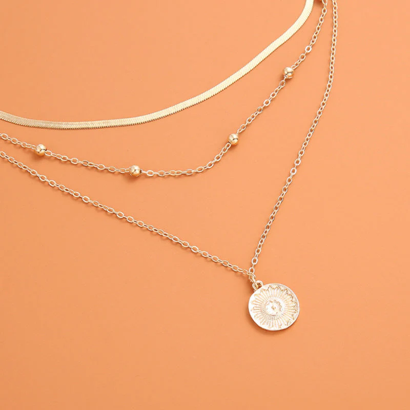 Multi-Layer Lotus Pendant Necklace - Image 7