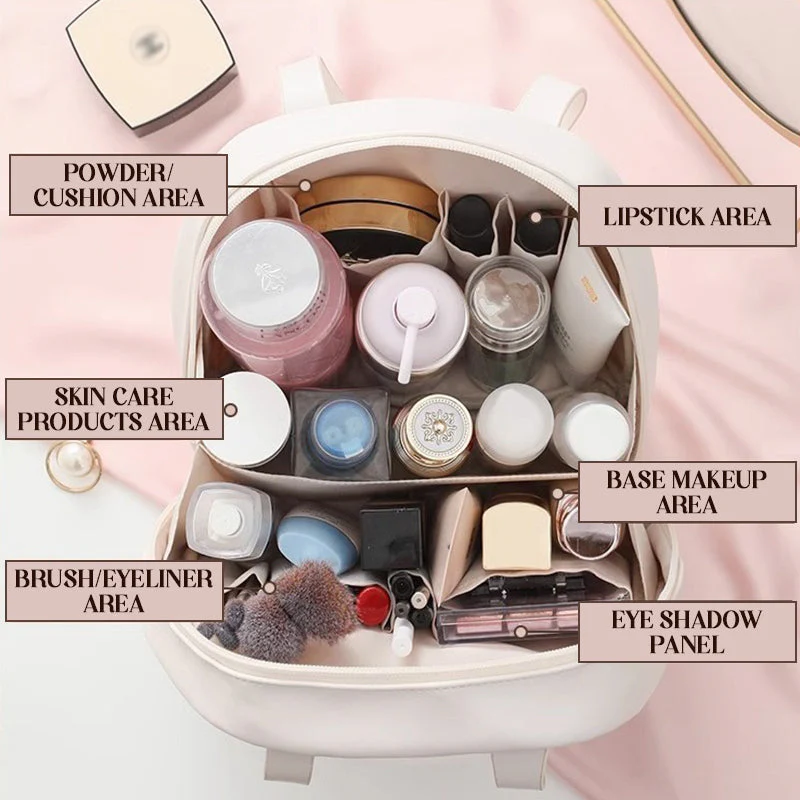 Multi-layered Shell-shaped Cosmetic Bag - Image 6