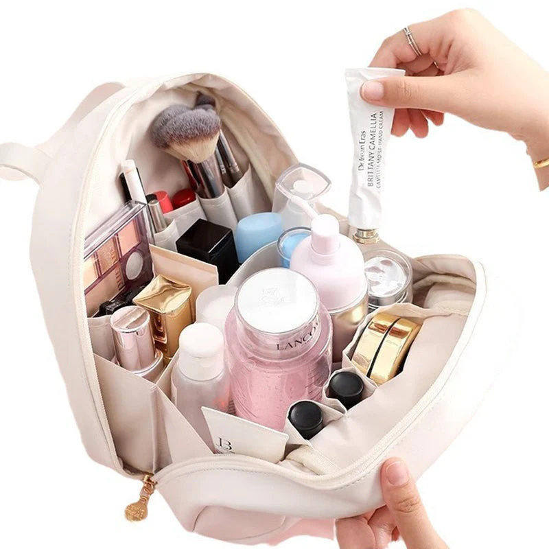 Multi-layered Shell-shaped Cosmetic Bag - Image 8