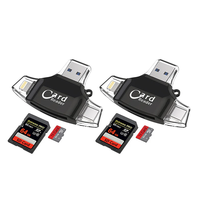 Multi-Port 4 in1 Universal SD TF Card Reader - Image 11