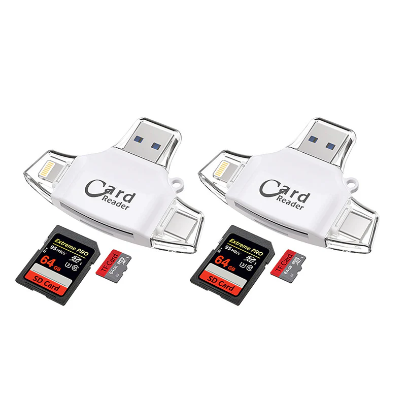 Multi-Port 4 in1 Universal SD TF Card Reader - Image 12