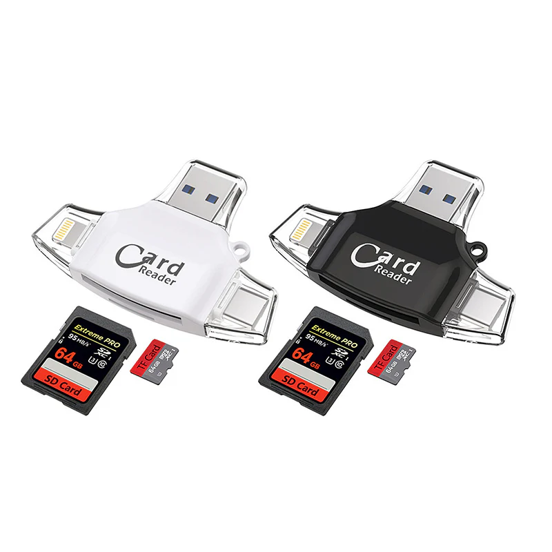 Multi-Port 4 in1 Universal SD TF Card Reader - Image 13