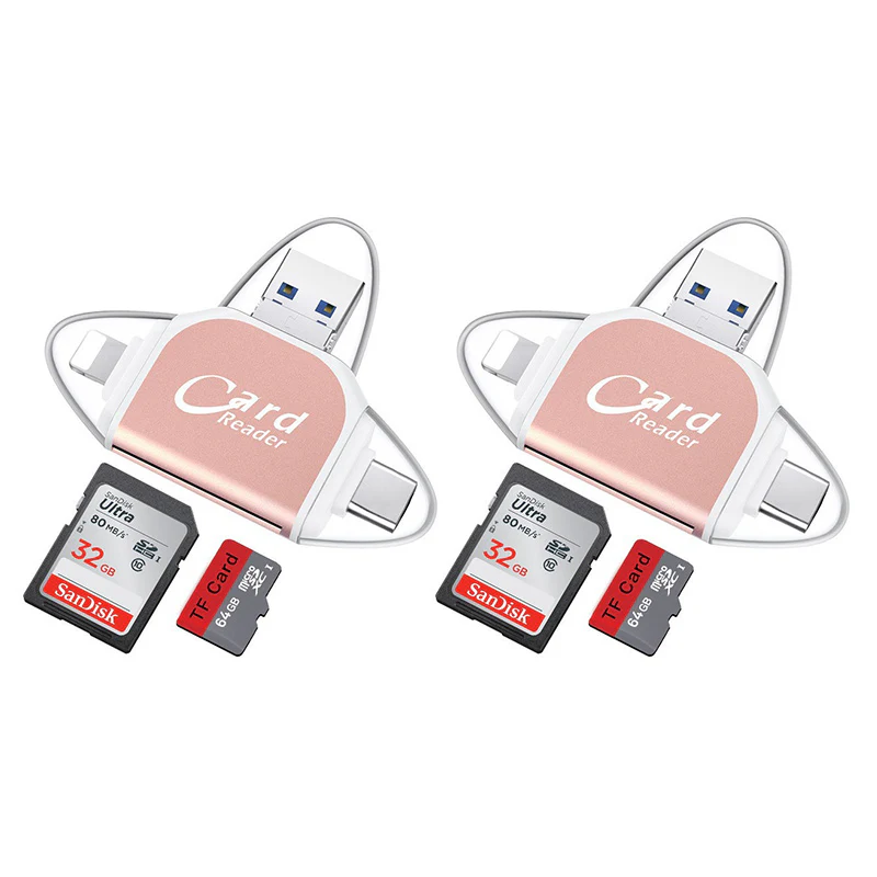 Multi-Port 4 in1 Universal SD TF Card Reader - Image 14