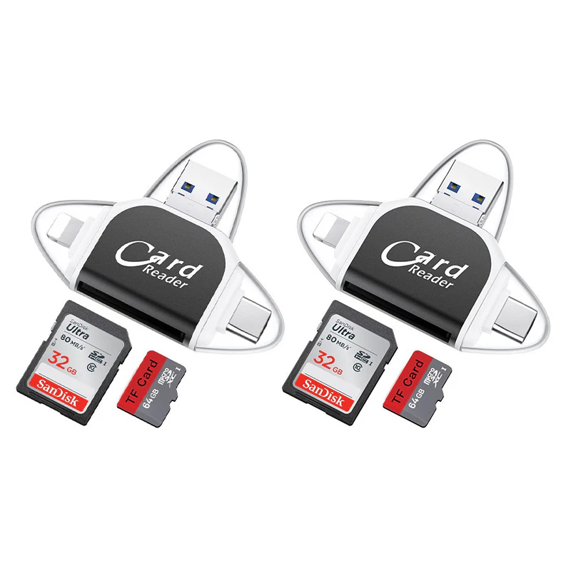 Multi-Port 4 in1 Universal SD TF Card Reader - Image 15