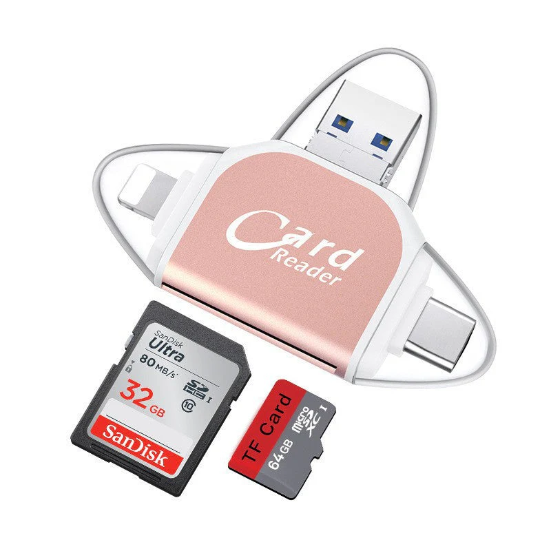 Multi-Port 4 in1 Universal SD TF Card Reader - Image 17
