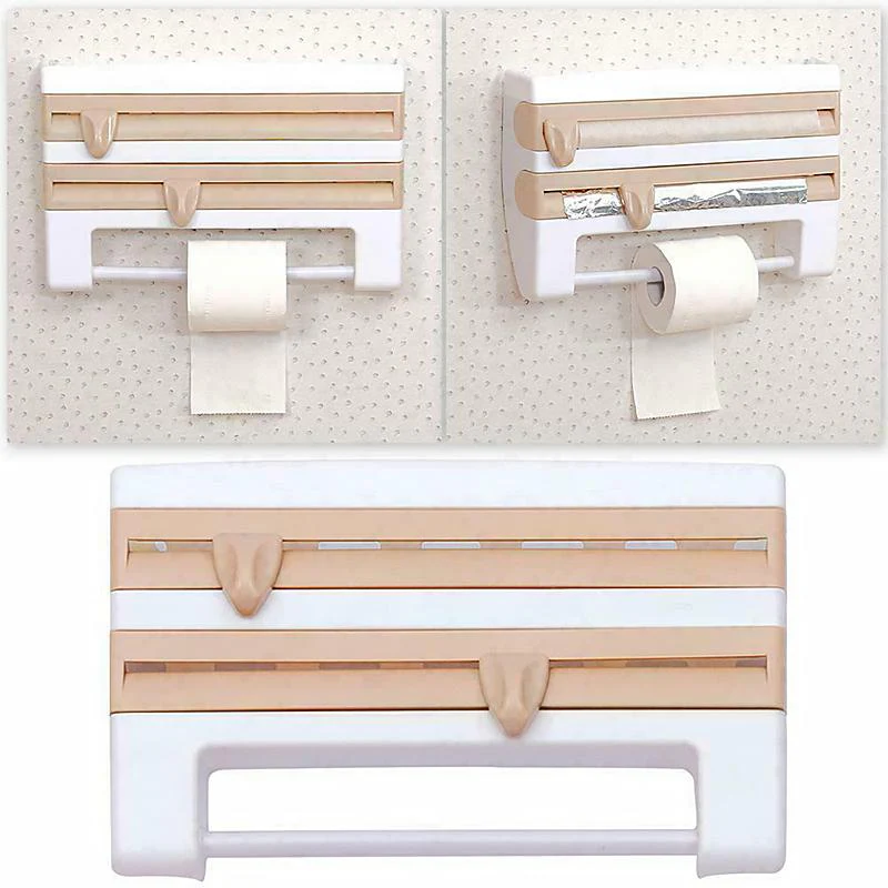 Multifunction Film Storage Rack Cutter for Kitchen - Image 10