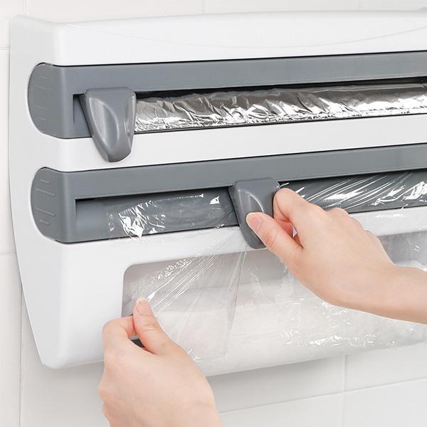 Multifunction Film Storage Rack Cutter for Kitchen - Image 4