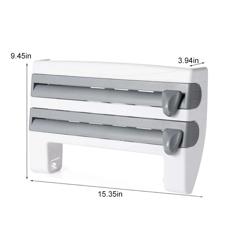 Multifunction Film Storage Rack Cutter for Kitchen - Image 5