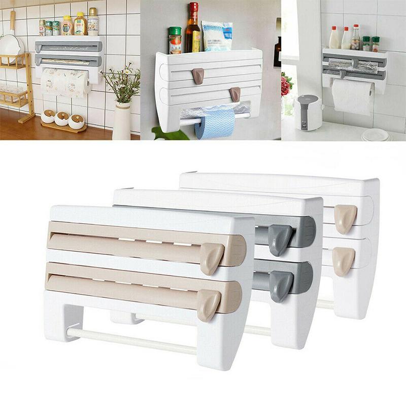 Multifunction Film Storage Rack Cutter for Kitchen - Image 9