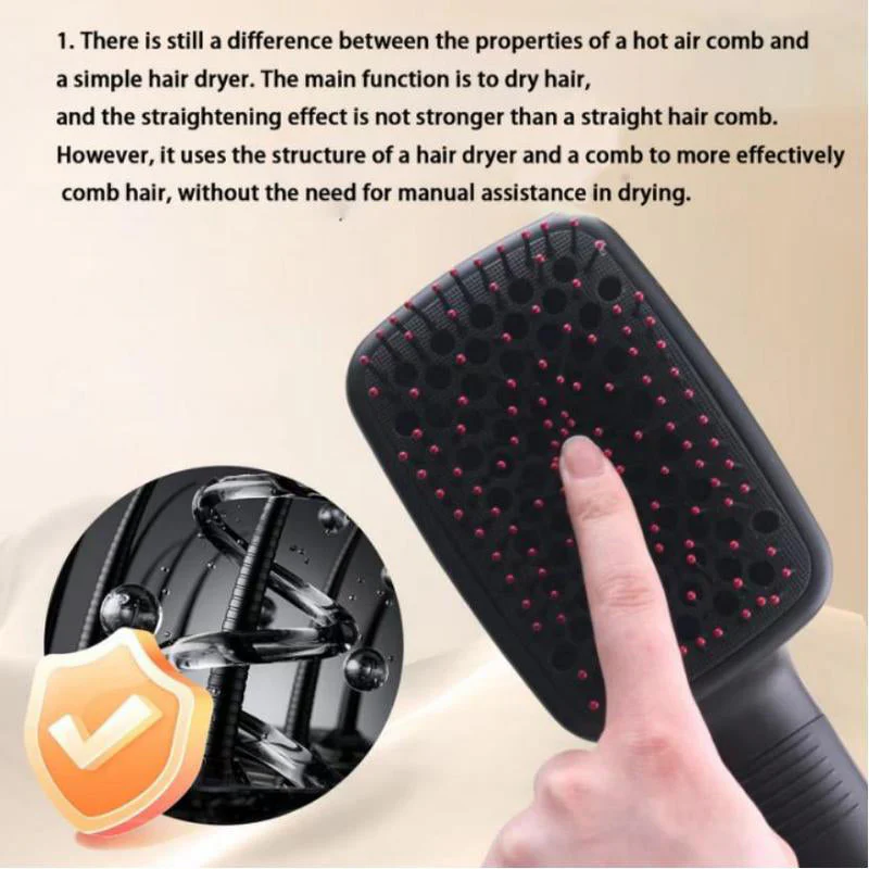 Multifunctional Hair Dryer With Comfort Comb Design - Image 5