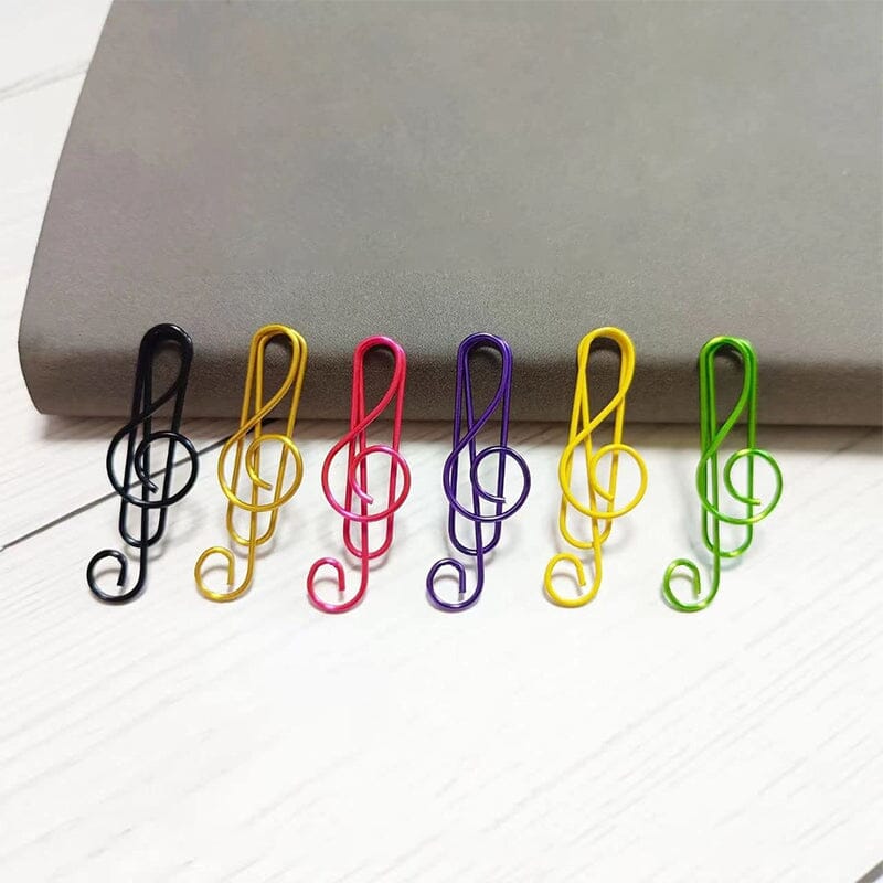 Music Multicoloured Metal Paper Clips - Image 7