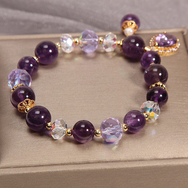 Natural Amethyst Water Drop Bracelet - Image 6