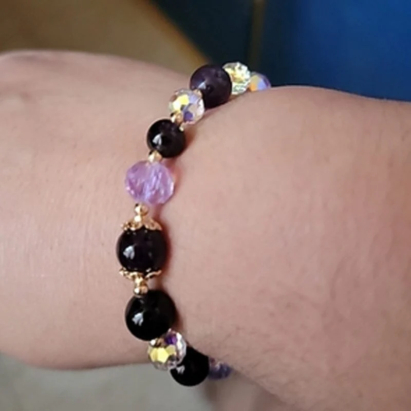 Natural Amethyst Water Drop Bracelet - Image 9