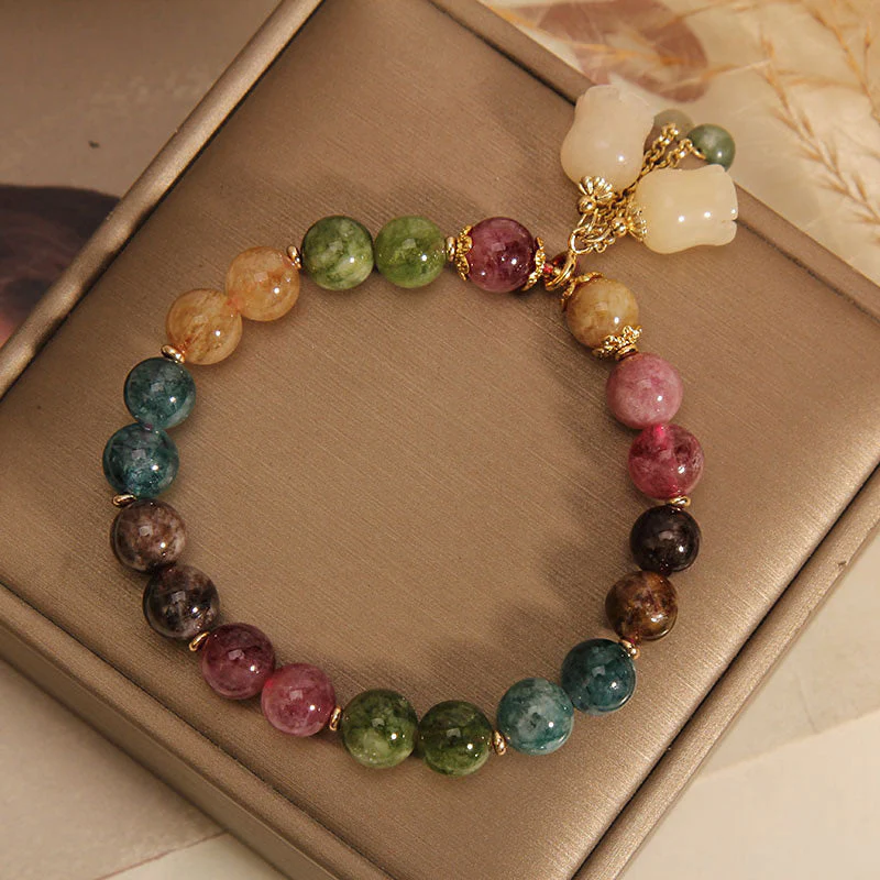 Natural Colored Tourmaline Bracelet - Image 8