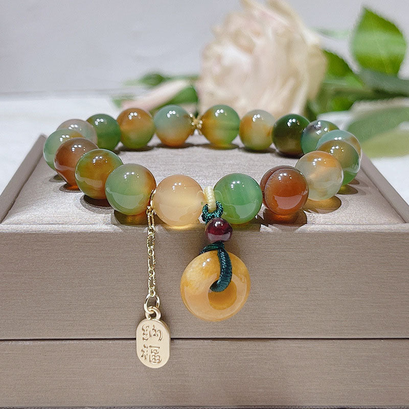 Natural Colorful Agate Bracelet - Image 11