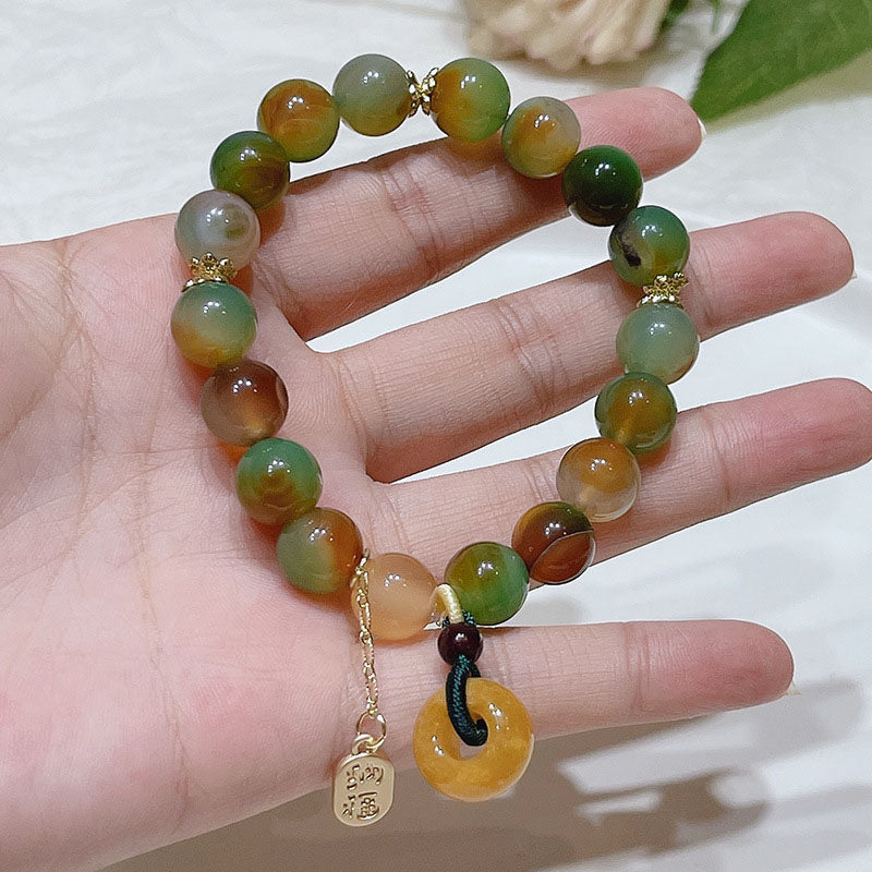 Natural Colorful Agate Bracelet - Image 5