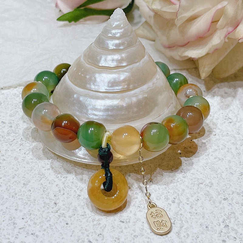 Natural Colorful Agate Bracelet - Image 6