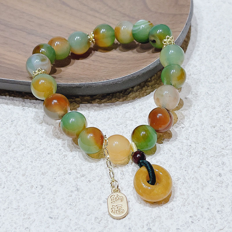 Natural Colorful Agate Bracelet - Image 7